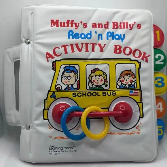 Muffy’s & Billy’s Read N Play Activity Book, Vintage, Baby Soft Book, Learning - Picture 1 of 11